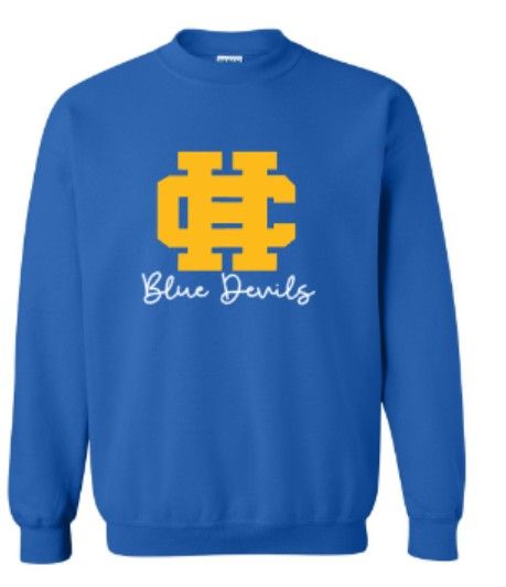 Adult HC Blue Devils Gildan Sweatshirt (HCC)