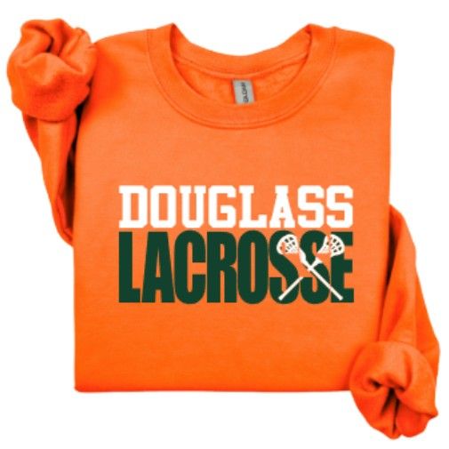 Douglass Lacrosse Crewneck OR Hooded Sweatshirt (FDL)