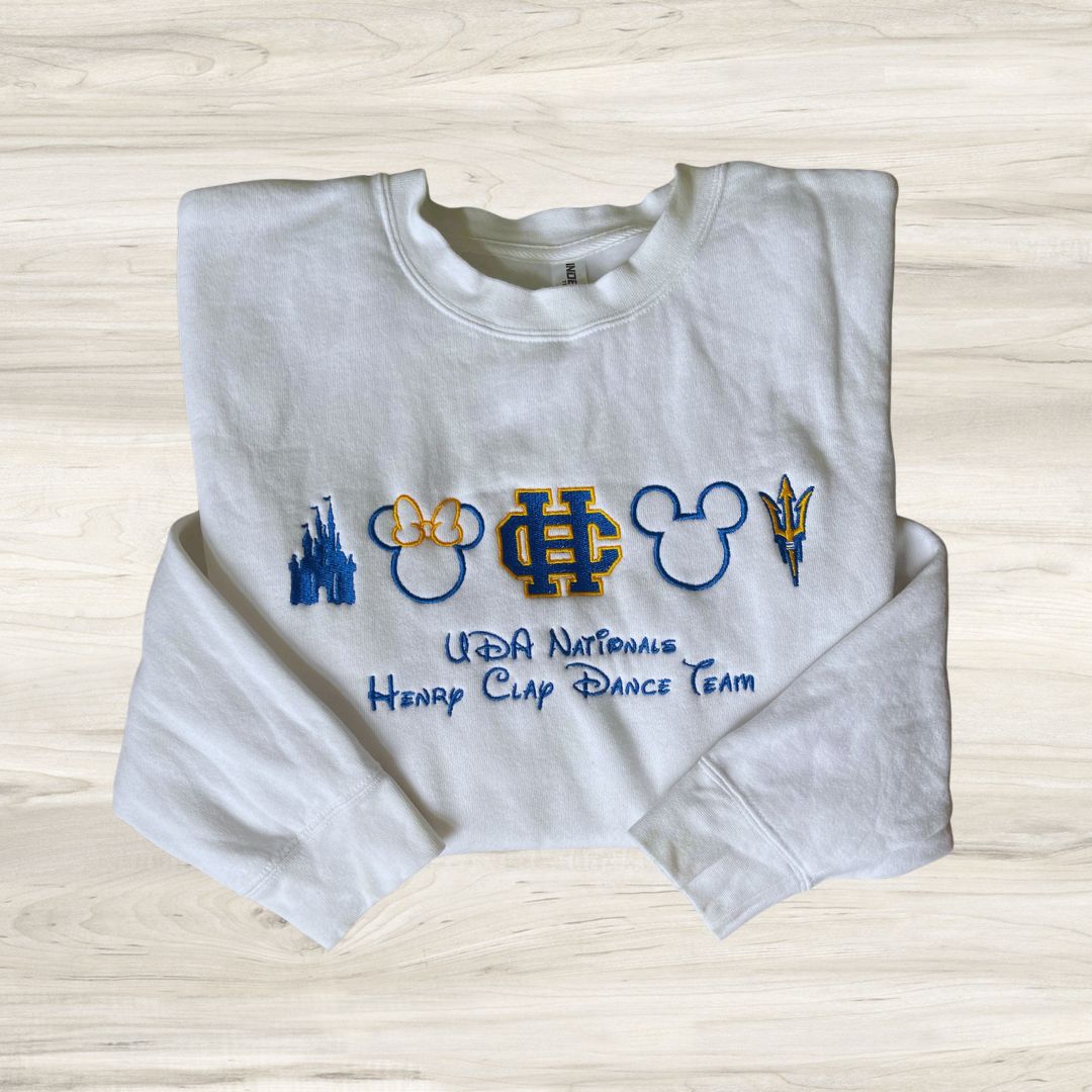 Adult Embroidered Henry Clay Disney Icon Midweight Crewneck Sweatshirt (HCDT)
