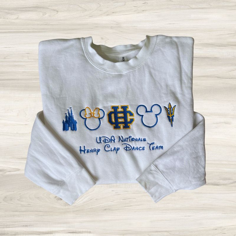 Adult Embroidered Henry Clay Disney Icon Midweight Crewneck Sweatshirt (HCDT)