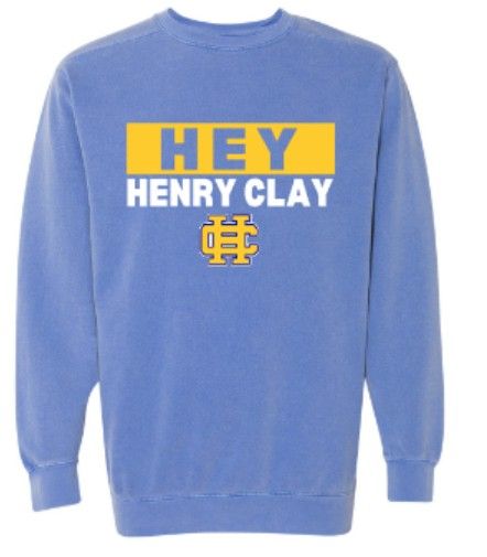 Adult Hey Henry Clay Comfort Colors Garment-Dyed Crewneck Sweatshirt (HCDT)
