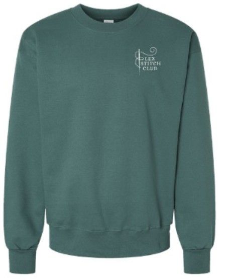 Adult Ultimate Cotton® Hanes Crewneck Sweatshirt with Embroidered Logo (LSC)