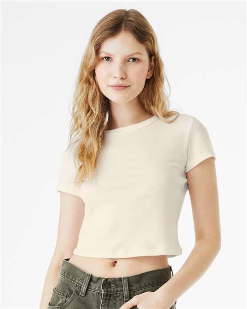 Women's Lex Stitch Club Couch Logo Micro Rib Baby Tee (LSC)