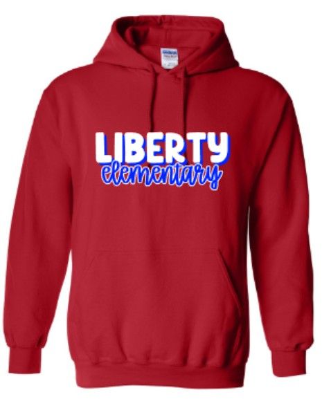 Youth or Adult Liberty Elementary Gildan Hooded Sweatshirt 