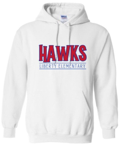 Youth or Adult Hawks Gildan Hooded Sweatshirt 