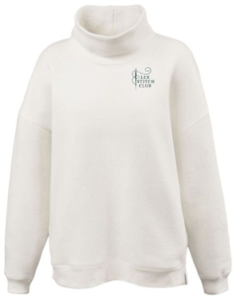 Ladies Oversize Mockneck with Embroidered Logo (LSC)