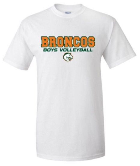 Adult Broncos Boys Volleyball Gildan Short OR Long Sleeve Tee (FDBV)