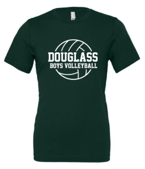 Adult Douglass Boys Volleyball Bella + Canvas Short or Long Sleeve Tee (FDBV)