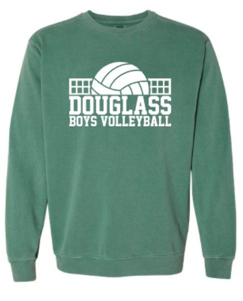 Adult Douglass Boys Volleyball With Net Comfort Colors Garment-Dyed Sweatshirt (FDBV)