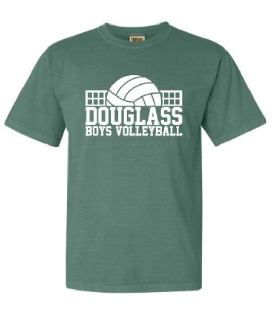 Adult Douglass Boys Volleyball With Net Comfort Colors Garment-Dyed Heavyweight Short Sleeve Tee (FDBV)