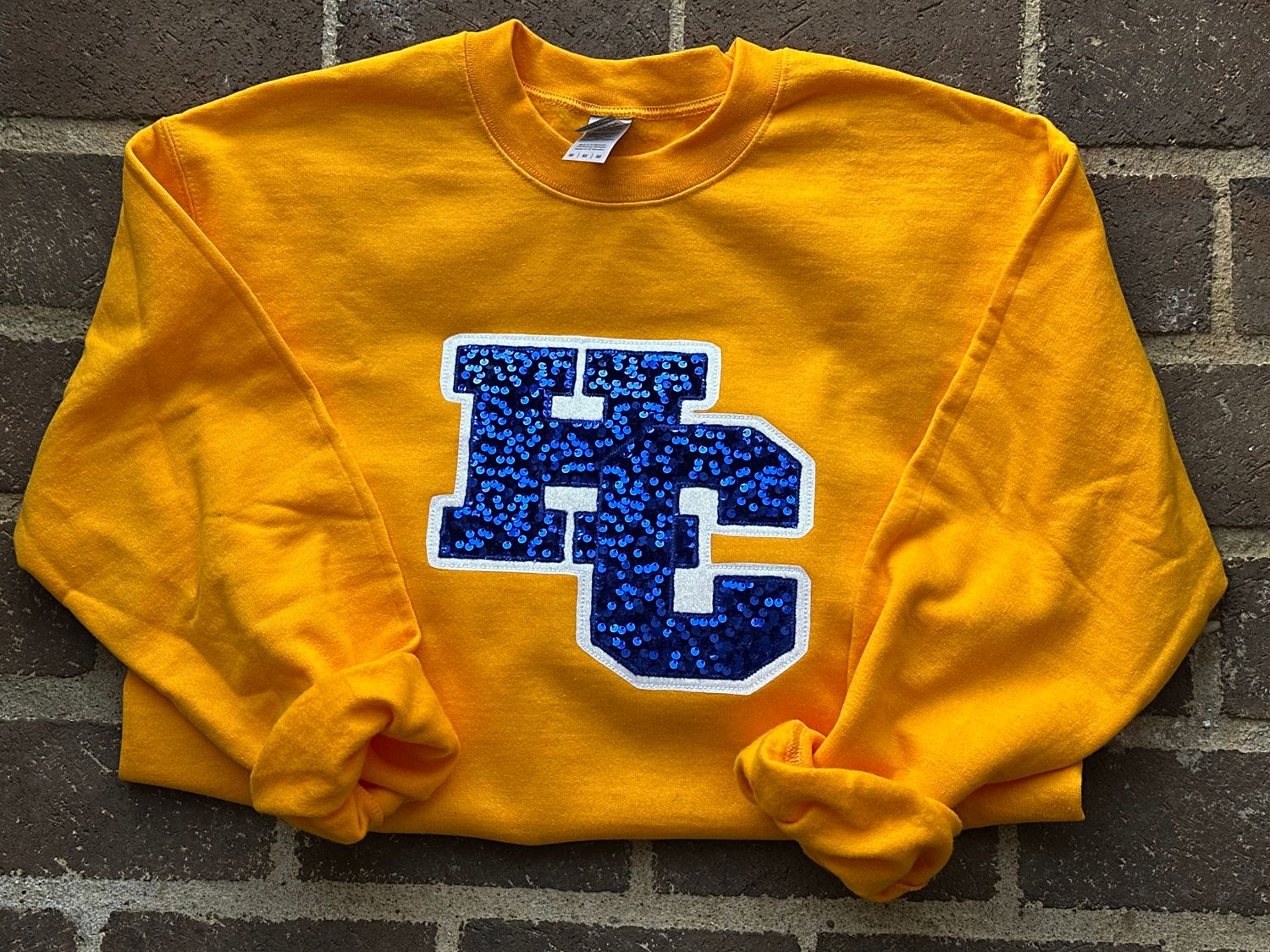 Adult HC Sequin Applique Gildan Sweatshirt