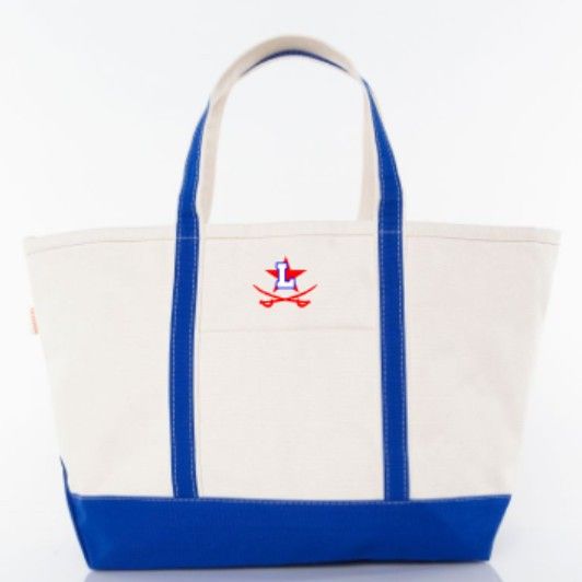 Large Classic Tote Bag with Embroidered Logo (LGS)