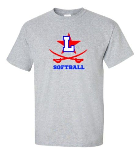 Adult Lafayette Logo Softball Short or Long Sleeve Tee (LGS)