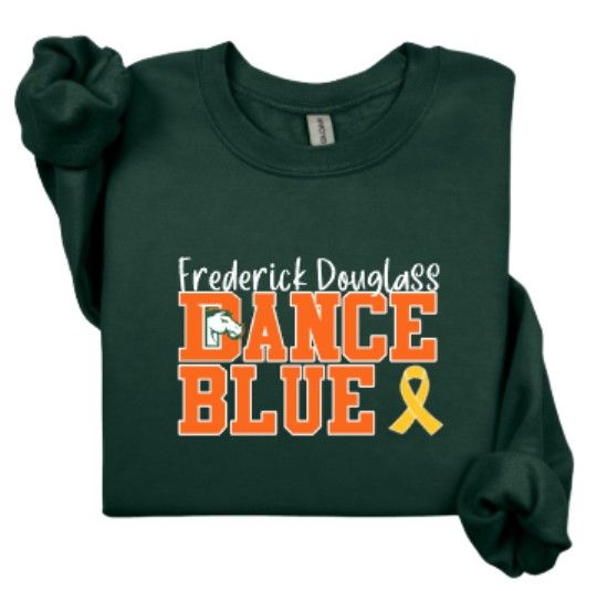 Youth or Adult Frederick Douglass Dance Blue Gildan Sweatshirt (FDDB)