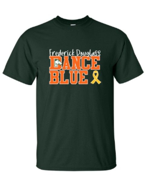 Youth or Adult Frederick Douglass Dance Blue Gildan Short or Long Sleeve Tee (FDDB)