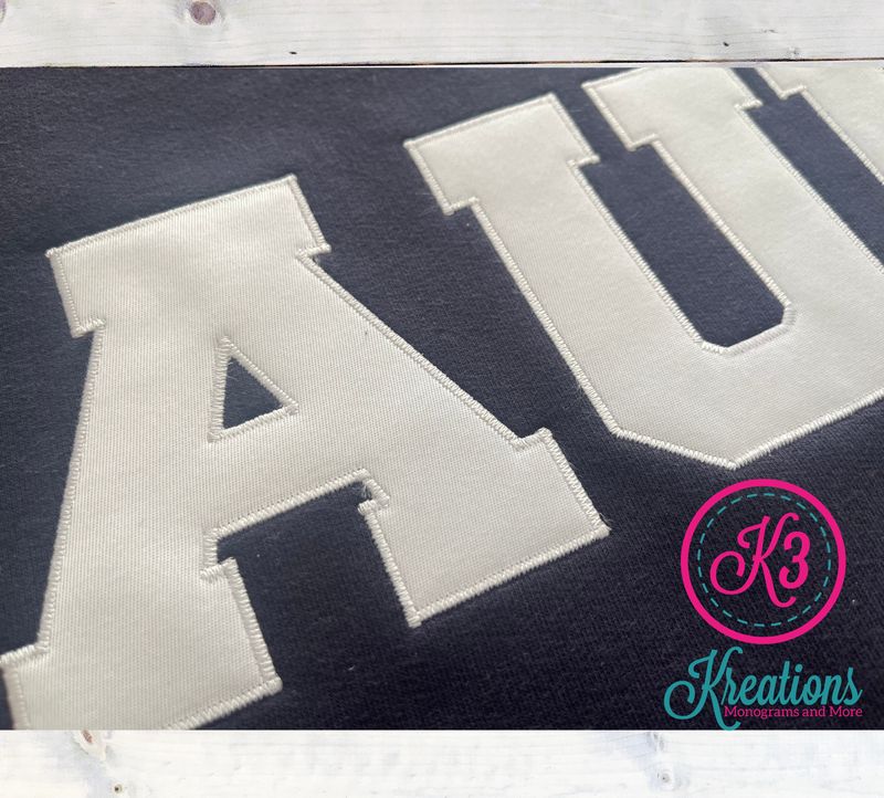 Adult AUD Applique Midweight Crewneck Sweatshirt