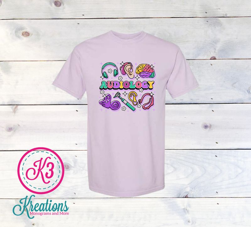 Adult Audiology Icon Comfort Colors Garment-Dyed Heavyweight Short or Long Sleeve T-Shirt