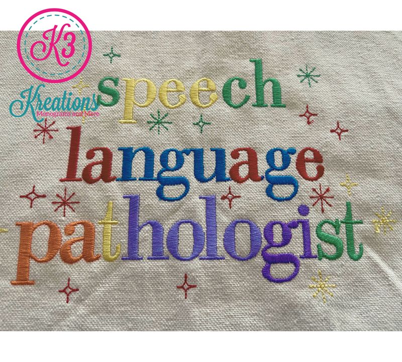 Speech Language Pathologist Jumbo Tote