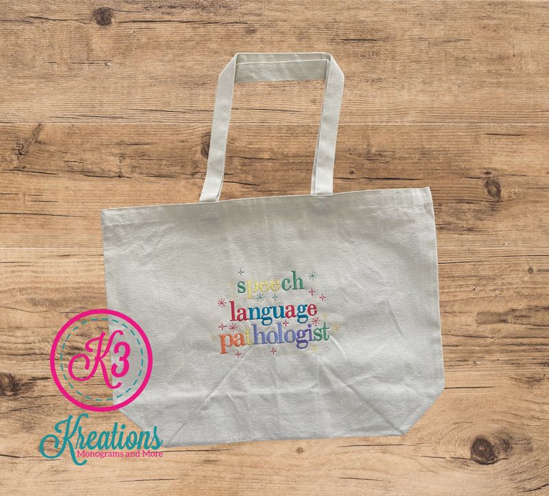 Speech Language Pathologist Jumbo Tote