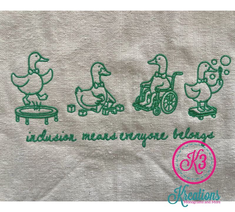 Inclusion Means Everyone Jumbo Tote