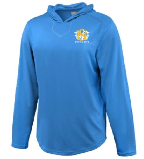 Swim &amp; Dive Youth OR Adult Performance Mesh Hoodie (SDD)