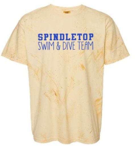 Spindletop Swim &amp; Dive Team Adult Comfort Colors Color Blast Heavyweight T-Shirt (SDD)