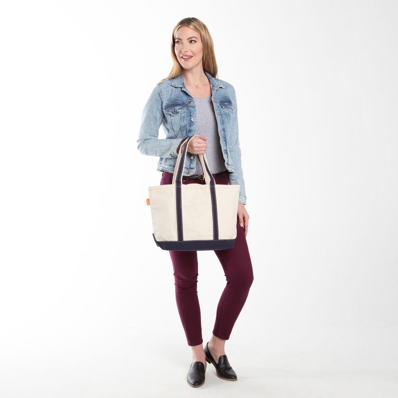 Medium Classic Tote Bag with Embroidered Logo (KA)