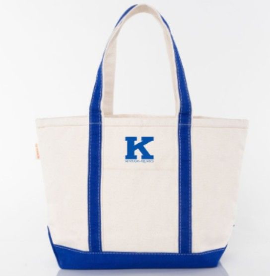 Medium Classic Tote Bag with Embroidered Logo (KA)