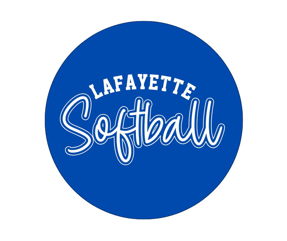 Arced Lafayette Softball Button (LGS)