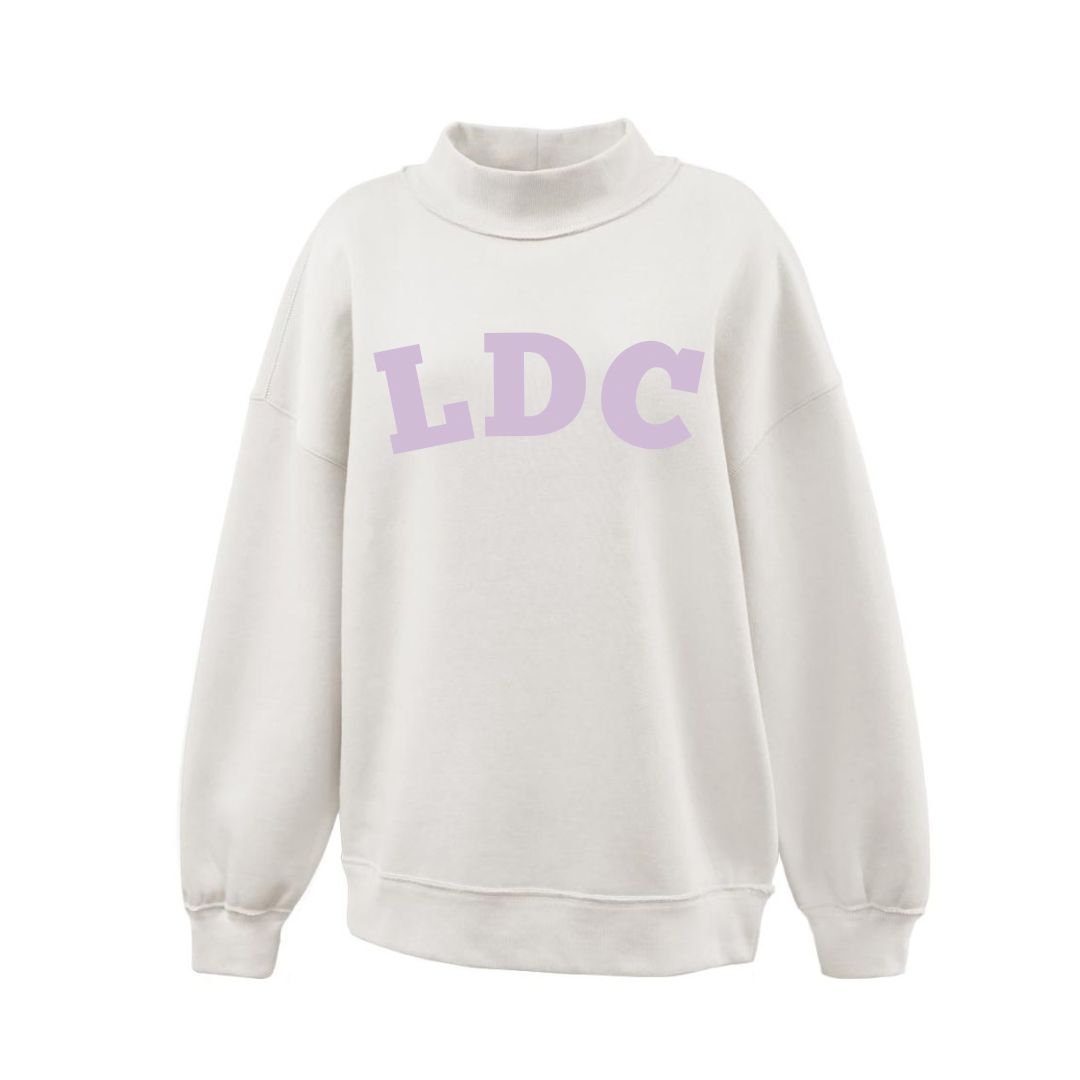 LDC Applique Cream Mockneck (LDC)