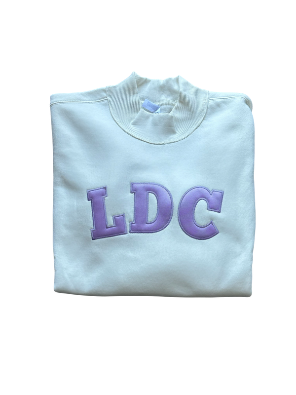 LDC Applique Cream Mockneck (LDC)