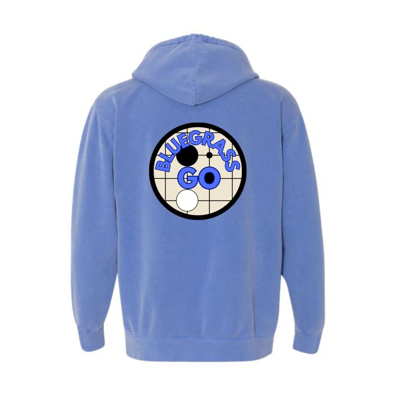 Adult Embroidered BLGO with Back Logo Comfort Colors Garment-Dyed Hooded Sweatshirt (BLGO)
