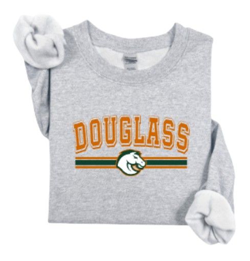 Adult Douglass Arced Gildan Sweatshirt (FDG)