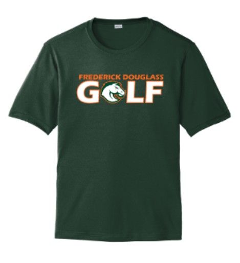 Ladies or Mens Frederick Douglass Golf with Bronco Sport-Tek® PosiCharge® Competitor™ Tee (FDG)