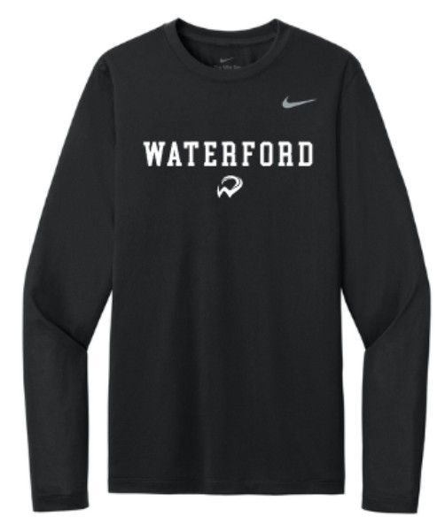 Adult Waterford W Nike Team rLegend Long Sleeve Tee (WWR)