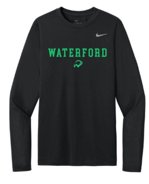 Adult Waterford W Nike Team rLegend Long Sleeve Tee (WWR)