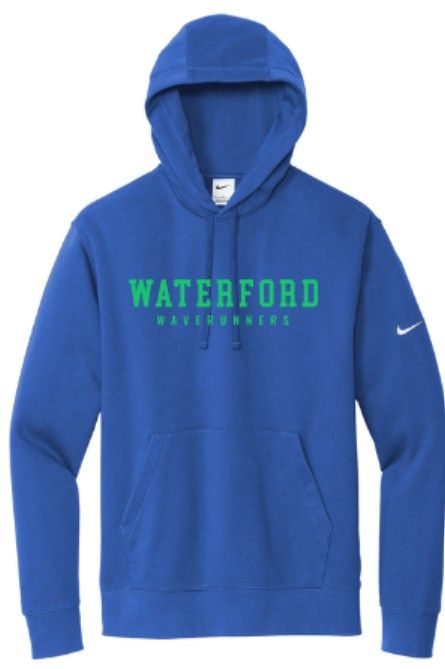 Adult Waterford Waverunners Nike Club Fleece Sleeve Swoosh Hoodie (WWR)