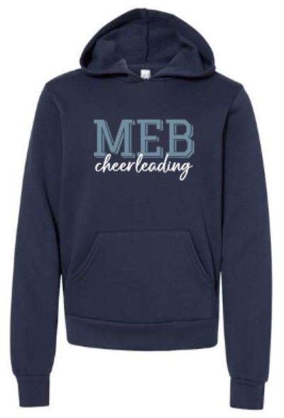 Youth MEB Cheerleading Bella + Canvas Sponge Fleece Hooded Sweatshirt (MEBC)