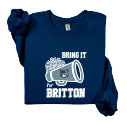 Youth or Adult Bring It For Britton Gildan Heavy Blend Sweatshirt (MEBC)