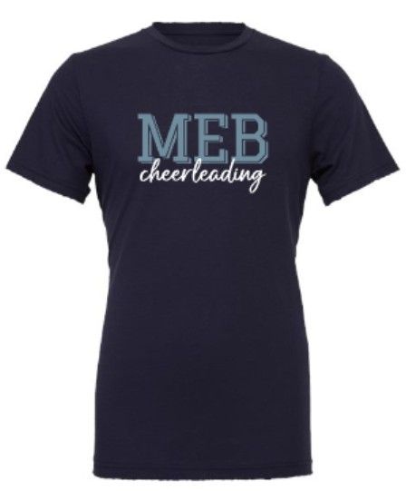 Youth or Adult MEB Cheerleading Bella + Canvas Short Sleeve Tee (MEBC)