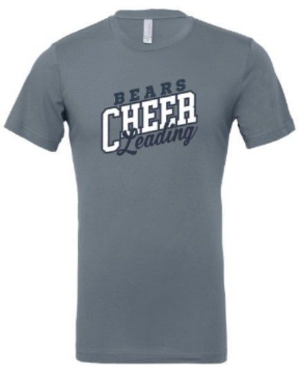 Youth or Adult Bears Cheerleading Bella + Canvas Short Sleeve Tee (MEBC)
