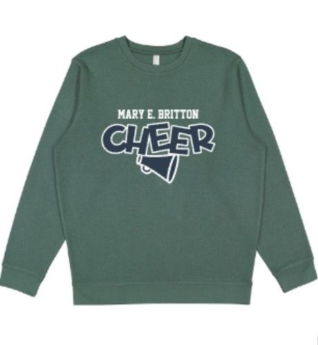 Youth or Adult Mary E. Britton CHEER LAT Fleece Sweatshirt (MEBC)