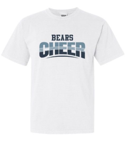 Youth or Adult Bears Cheer Comfort Colors Garment-Dyed Heavyweight Short Sleeve T-Shirt (MEBC)