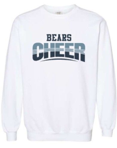 Adult Bears Cheer Comfort Colors Garment-Dyed Crewneck Sweatshirt (MEBC)
