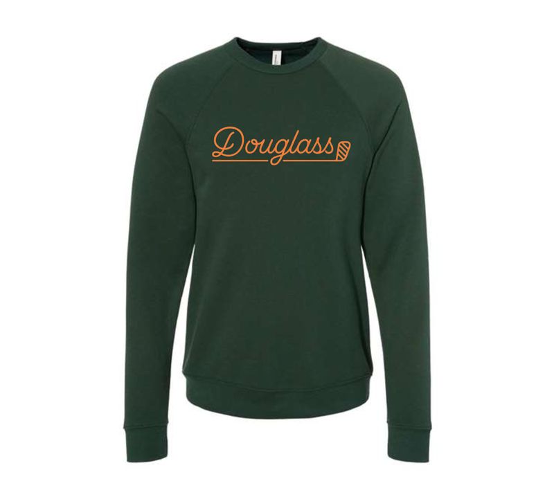 Adult Douglass Golf Club Bella + Canvas Sponge Fleece Raglan Crewneck Sweatshirt (FDG)