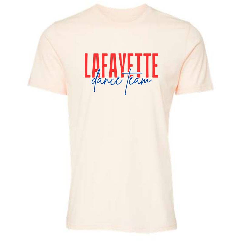 Adult LAFAYETTE dance team Bella + Canvas Natural Triblend Short Sleeve Tee (LDT)