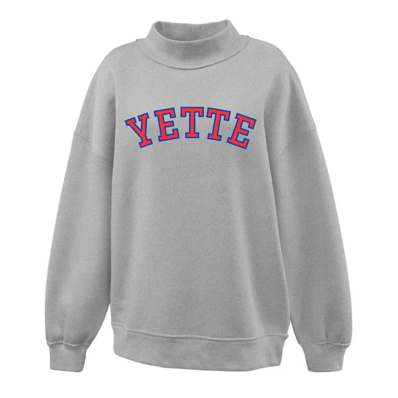 YETTE Applique Mockneck