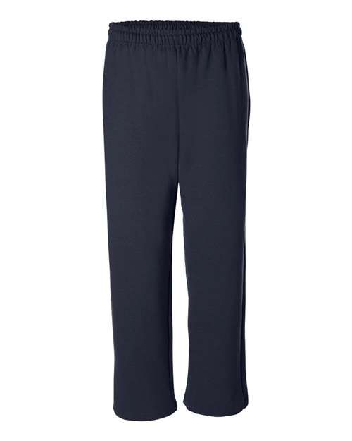 Navy Heavy Blend™ Open-Bottom Sweatpants