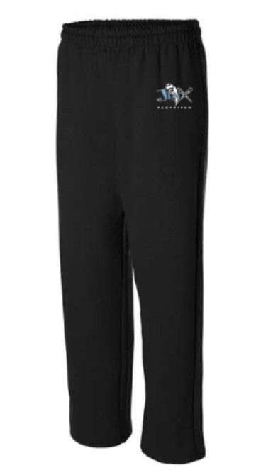 Adult Open Bottom Sweatpants with Embroidered Jinx Logo (JFP)