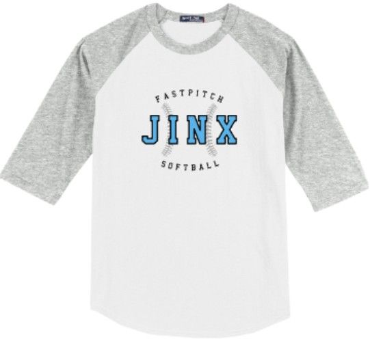 Adult Jinx Fastpitch Softball Sport-Tek Colorblock Raglan Tee (JFP)